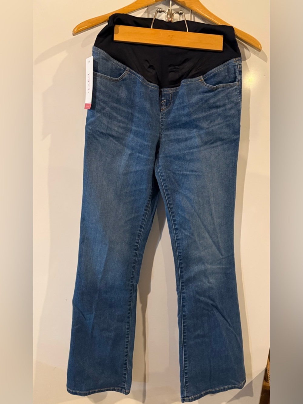 Isabel Maternity by Ingrid & Isabel flare Jeans dark wash